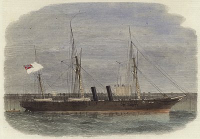 联邦螺旋蒸笼Rappahannock躺在加来码头 作者 英语学校