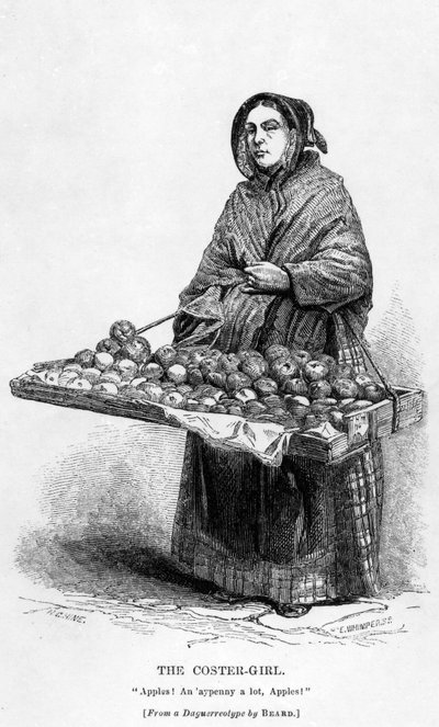 Coster-Girl，1840年 作者 英语学校