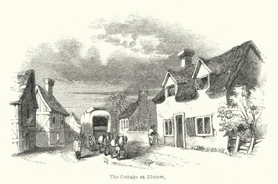 埃尔斯托的山寨（雕刻）（The Cottage at Elstow）。 作者 英语学校