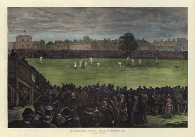 澳大利亚板球比赛，英格兰队，Kennington Oval 作者 英语学校