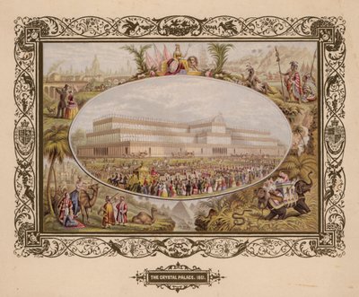 水晶宫，1851年，伟大的展览，海德公园，伦敦。 作者 英语学校