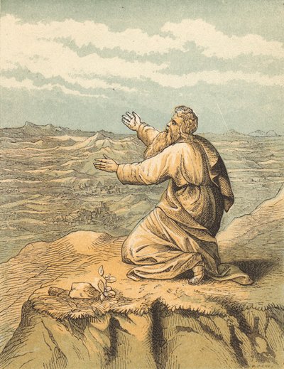 The Death of Moses (coloured engraving) 作者 英语学校