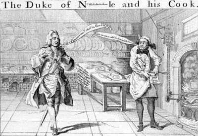 纽卡斯尔公爵和他的库克，1745年 作者 英语学校