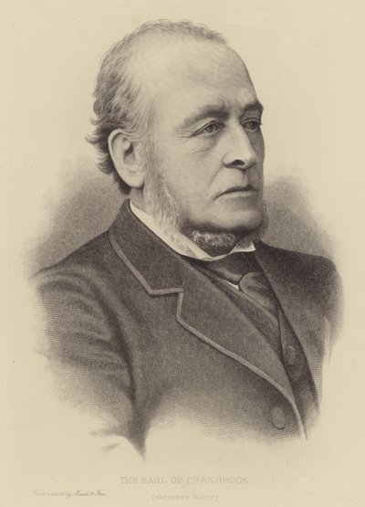 Cranbrook伯爵，Gathorne Hardy 作者 英语学校