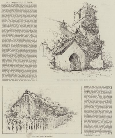 埃塞克斯地震（石版画） 作者 英语学校