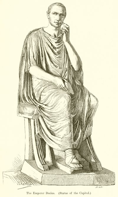 皇帝Decius。 （国会大厦的雕像） 作者 英语学校