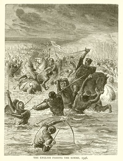 英国人通过了索姆，1346年 作者 英语学校