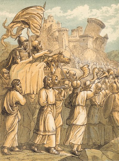The Fall of Jericho (coloured engraving) 作者 英语学校