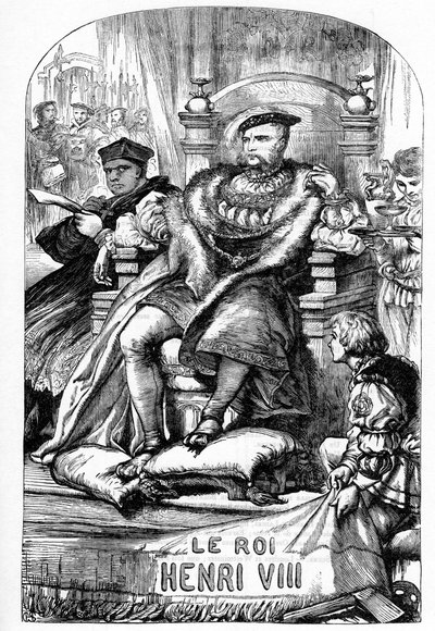 The Famous History of the Life of King Henry the Eighth - Illustration in “” Works complete by William Shakespeare”” 1866 - The illustrations and general form of this edition are borrowed from Cassell