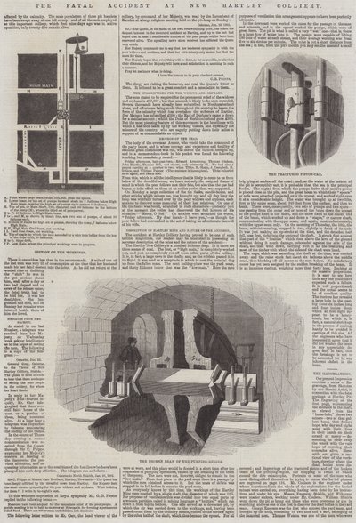 新哈特利煤矿的致命事故（版画） 作者 英语学校
