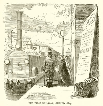 第一条铁路，1825年开通 作者 英语学校