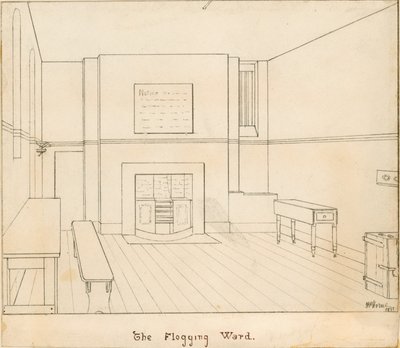 Newgate监狱的Flogging Ward 作者 英语学校