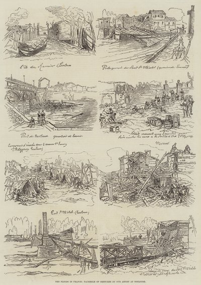 法国的洪水（版画） 作者 英语学校