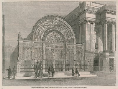 花卉拱廊，皇家意大利歌剧院，考文特花园 作者 英语学校