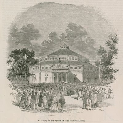 法国国家彩票 - 香榭丽舍大街马戏团的外观，巴黎，法国 作者 英语学校