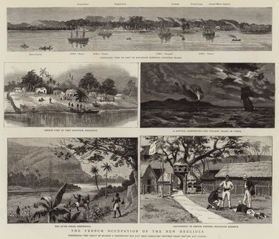 法国占领新赫布里底群岛（版画） 作者 英语学校