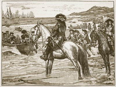 法国人从托贝尔撤退，插图来自卡塞尔斯画报英国历史（棕褐色照片） 作者 英语学校