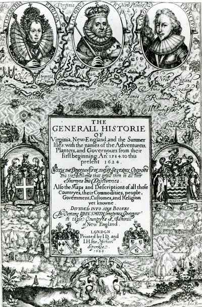 弗吉尼亚州，新英格兰和夏季群岛的一般历史，1624年 作者 英语学校