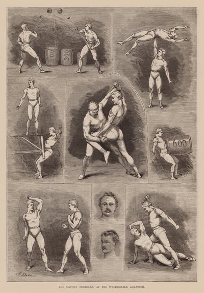 吉尔福特兄弟，在威斯敏斯特水族馆（雕刻） 作者 英语学校