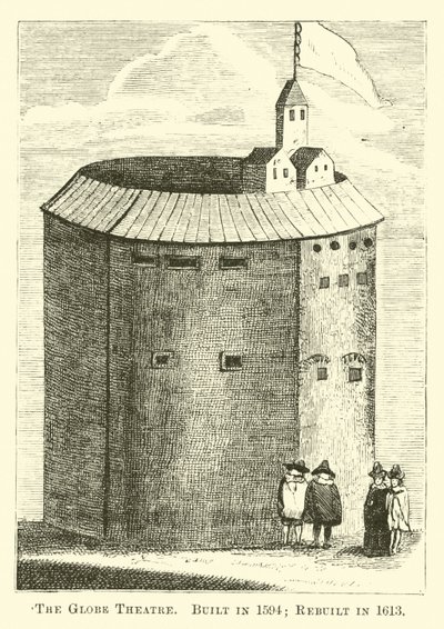 环球剧院，建于1594年;重建于1613年 作者 英语学校