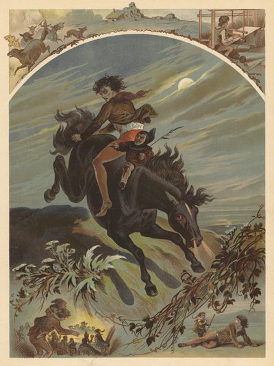 好矮人和坏妖精》（chromolitho） 作者 英语学校