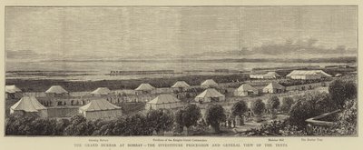 The Grand Durbar at Bombay, the Investiture Procession and General View of the Tents (engraving) 作者 英语学校