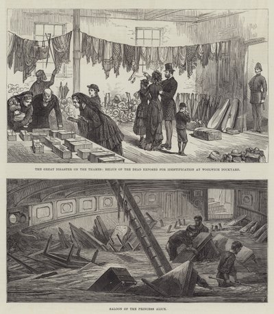 泰晤士河上的大灾难（版画） 作者 英语学校