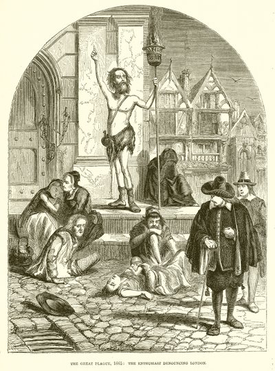 The Great Plague，1665：The Enthuslast谴责伦敦 作者 英语学校