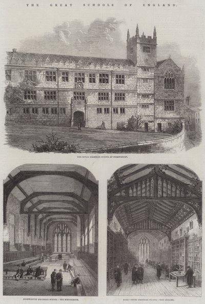 英国的伟大学校（版画） 作者 英语学校
