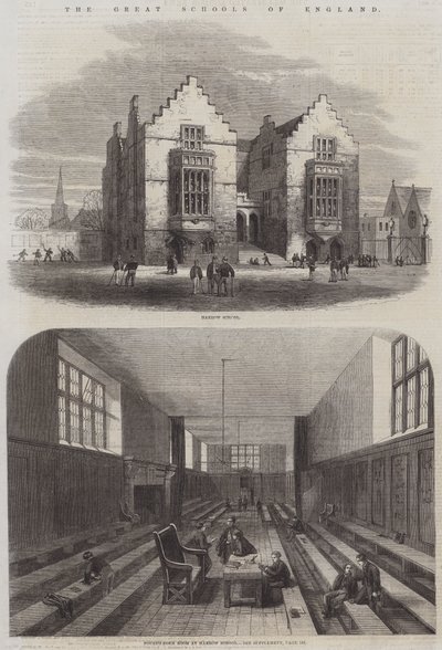 英国的伟大学校（版画） 作者 英语学校