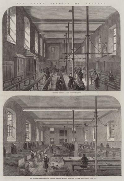 英国的伟大学校（版画） 作者 英语学校