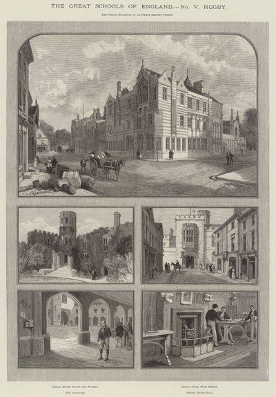 The Great Schools of England, Rugby (engraving) 作者 英语学校