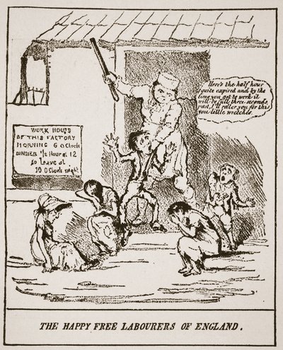 英国快乐自由劳动者，1833年出版的一本印刷品，英国教会的插图：HDM Spence-Jones的人民历史，酒吧。 c.1910（棕褐色照片） 作者 英语学校