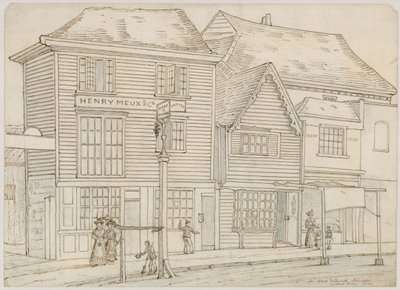 野兔和猎犬，伊斯灵顿，1840年拉下来（墨水在纸上） 作者 英语学校