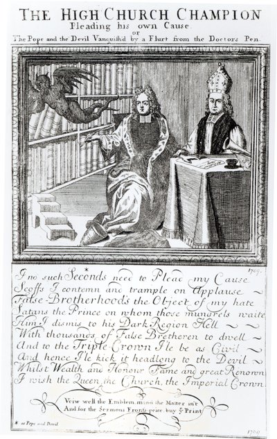 高教会冠军，恳求自己的事业，1709年 作者 英语学校