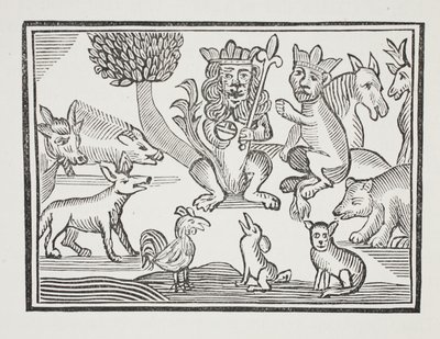 Reynard the Fox的历史，来自18世纪Chap-books的John Ashton，酒吧的插图。 1882年 作者 英语学校