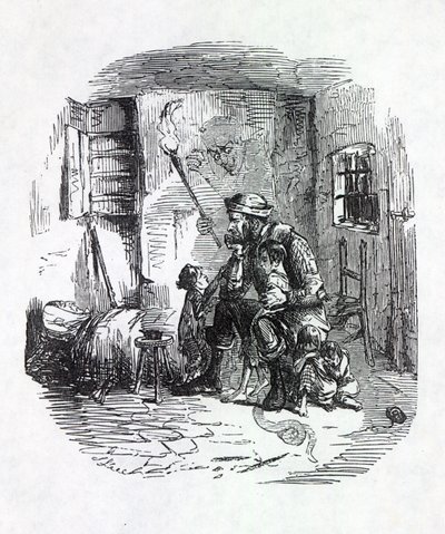 Rick-Burner的故乡，1844年的“Punch”插图 作者 英语学校