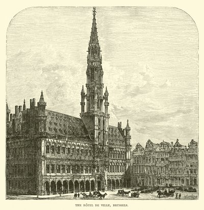 Hotel de Ville，布鲁塞尔 作者 英语学校