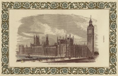 伦敦议会大厦（彩色雕刻） 作者 英语学校