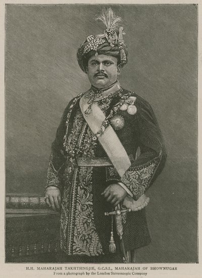 帝国理工学院：Bhownugar的Maharahah殿下Maharajah Takhtsingjie殿下 作者 英语学校