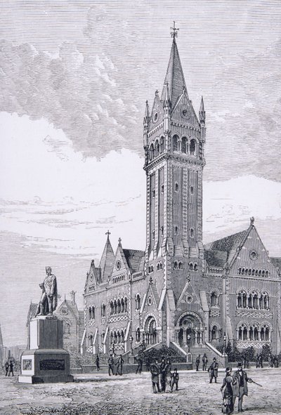 独立教会，澳大利亚墨尔本柯林斯街，来自澳大利亚图片，酒吧。 1886年，宗教信仰学会 作者 英语学校