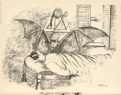 印度下属的吸血鬼，摘自德里素描本，1850-54页 作者 英语学校
