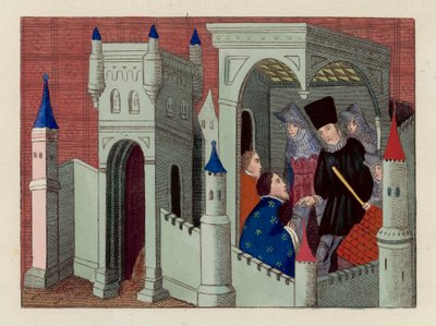 The Interview with Duke Henry (coloured engraving) 作者 英语学校