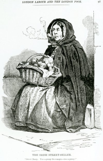爱尔兰街头卖家，1840年 作者 英语学校