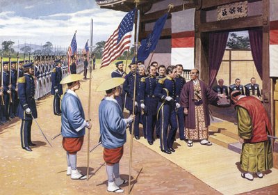 日本人屈服于佩里准将 作者 英语学校