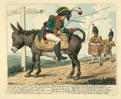 现代英雄之旅到厄尔巴岛，酒吧。伦敦，1814年 作者 英语学校