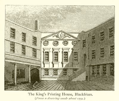 国王印刷厂，Blackfriars 作者 English School