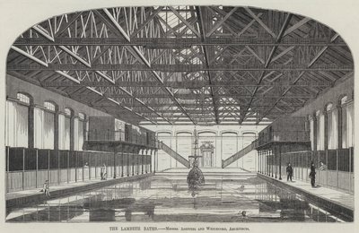 The Lambeth Baths (engraving) 作者 英语学校
