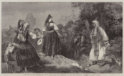 “The Last of the Abencerages”，来自新水彩画家协会展览（版画） 作者 英语学校