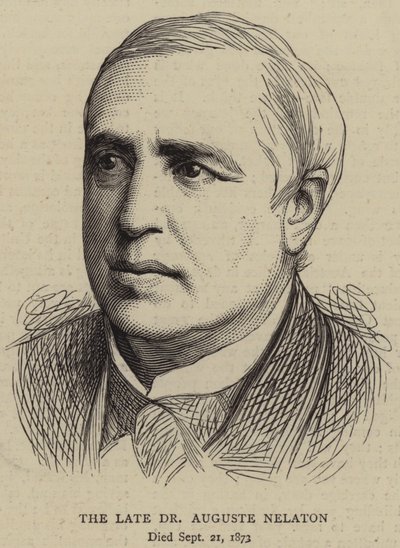 The Late Dr Auguste Nelaton (engraving) 作者 英语学校